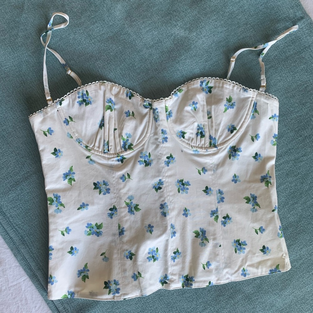 WeWoreWhat Floral Corset Top